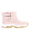 Bota de Niños Mini Miss Carol HOLY con doble velcro en lateral y peluche adentro Rosado