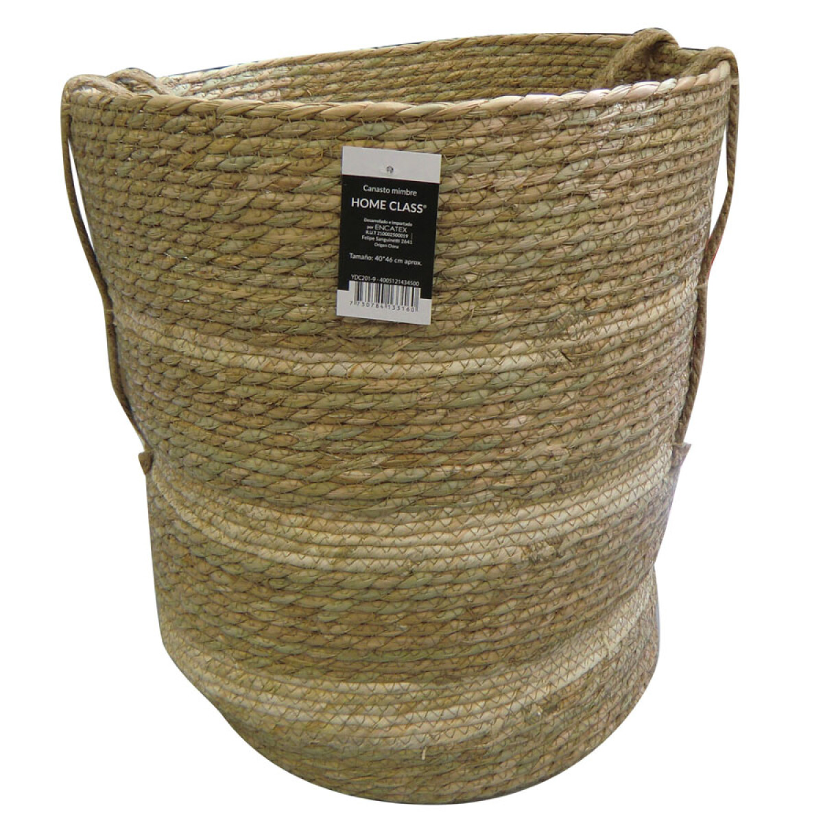 Canasto Home Class Mimbre 33CM X 36CM Rayas 