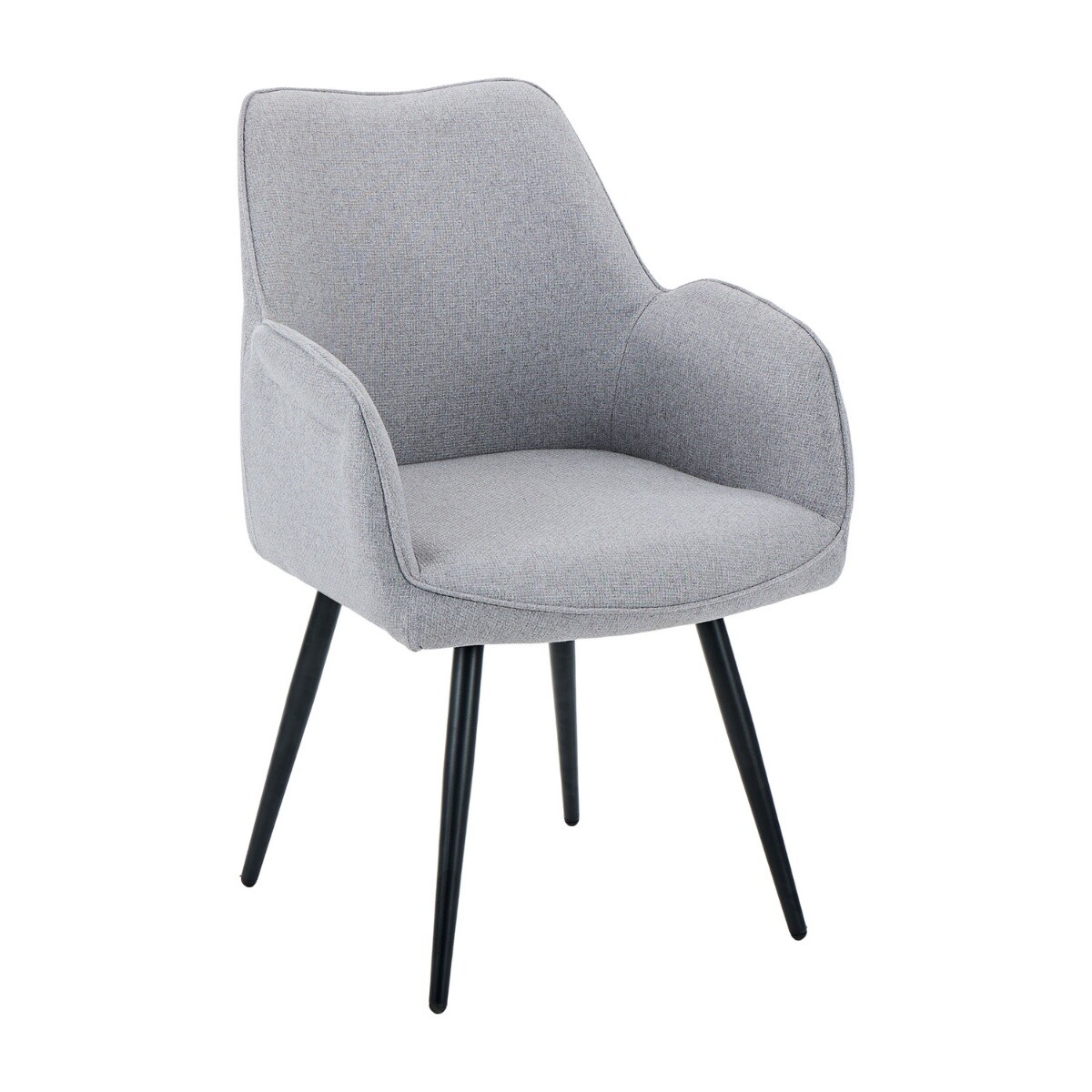 Silla Giratoria Lusso - Tela Rústica - W83 (Gris) 