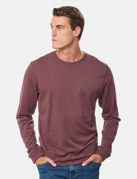 REMERA LISA Bordo