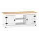 Rack TV Estilo Mexicano Color BLANCO y CERA NATURAL Rack TV Estilo Mexicano Color BLANCO y CERA NATURAL