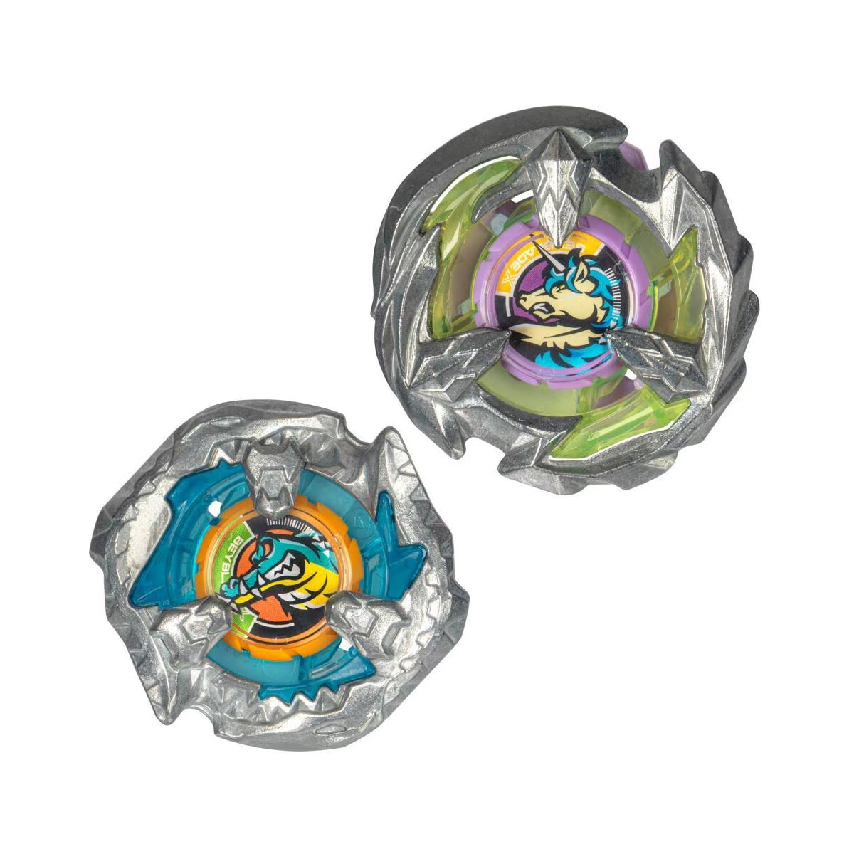 Conjunto doble de Beyblade X - Bite Croc 3-60LF y Sting Unicorn 4-60P 
