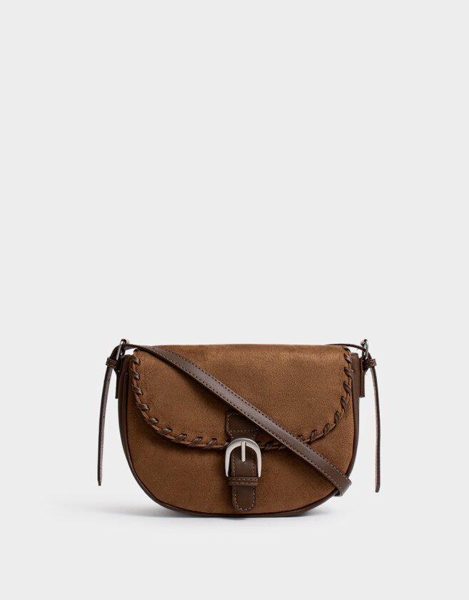Bandoleras Bandolera Suede Camel - Marron Camel