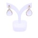 Caravanas oro 18 k con perla mabe lágrima y brillantes. Caravanas oro 18 k con perla mabe lágrima y brillantes.