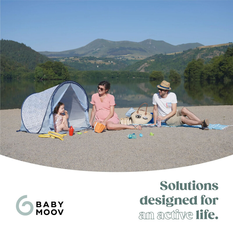 Carpa Tienda Anti-UV UPF 50+ para Bebés Blue Waves Baby Moov Carpa Tienda Anti-UV UPF 50+ para Bebés Blue Waves Baby Moov