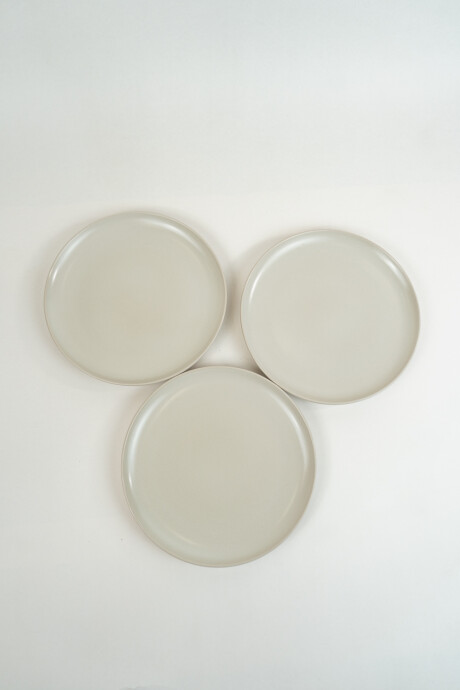 Plato Postre Diegox3 Color Unico