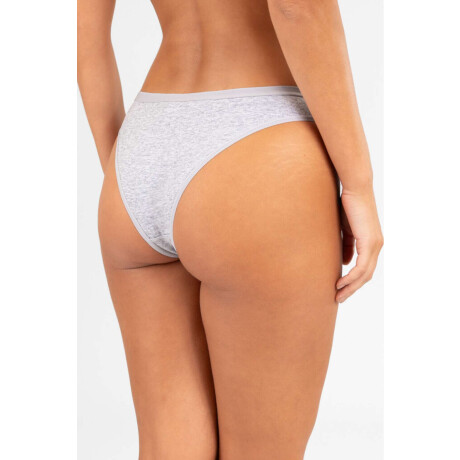 Bikini alta cotton Gris melange