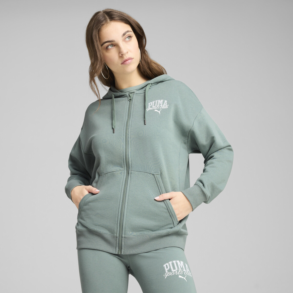 CLASS Relax.full-zip Hoodie TR 68503330 - Verde 