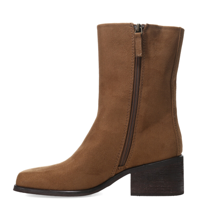 Botas de Mujer Miss Carol Numa Taco Y Punta Cuadrada Marrón