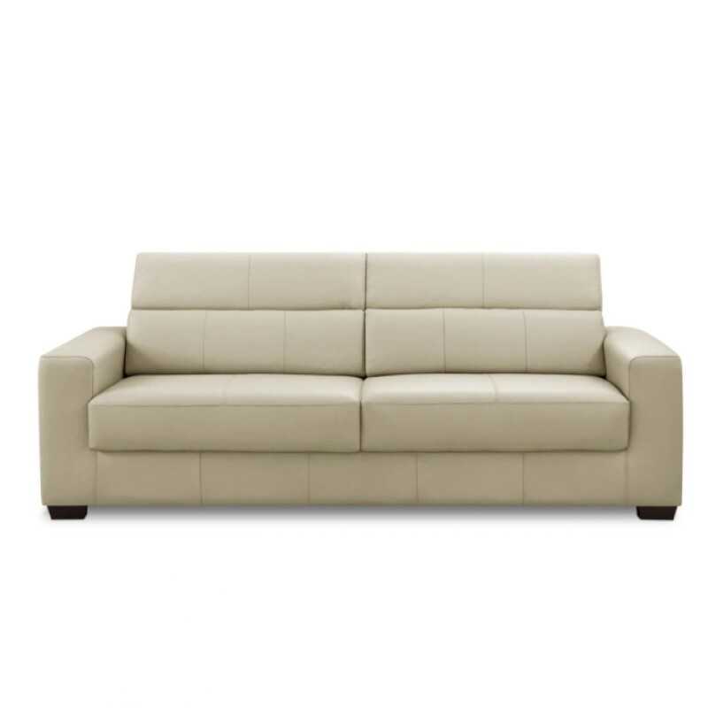 Sofa 3 Cuerpos Cuero Sublime Arena Sofa 3 Cuerpos Cuero Sublime Arena