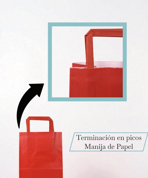 Bolsa lisa acuario 14x08x20 cm ROJO