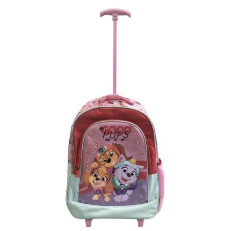 Mochila Nickelodeon 3D Con Carro 40x30x14 Rosa
