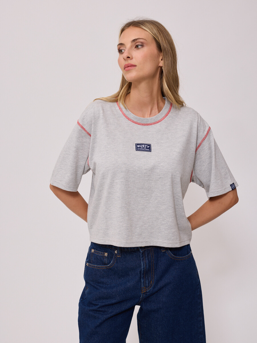 T-SHIRT RUTSU RUSTY - Gris Melange 