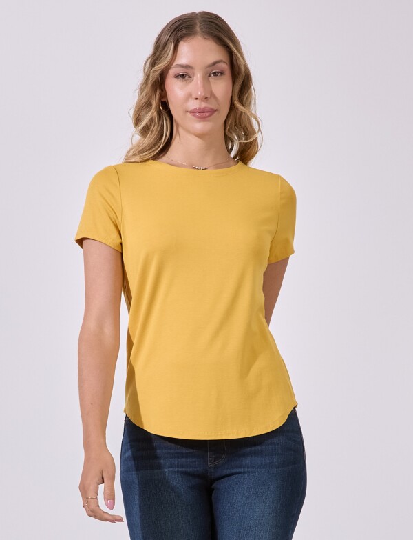 Remera Basica AMARILLO