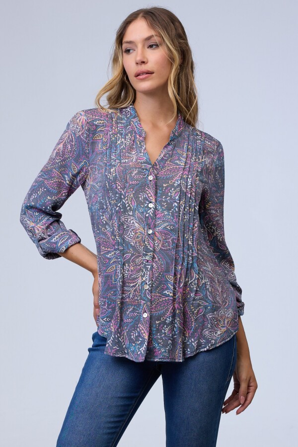Camisa Print GRIS/MULTI