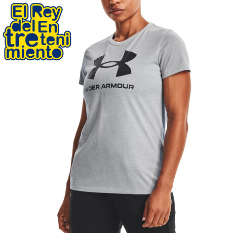 Remera Dama Under Armour Live Sportstyle Entrena Gris