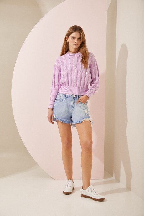 SWEATER CRAB LILA