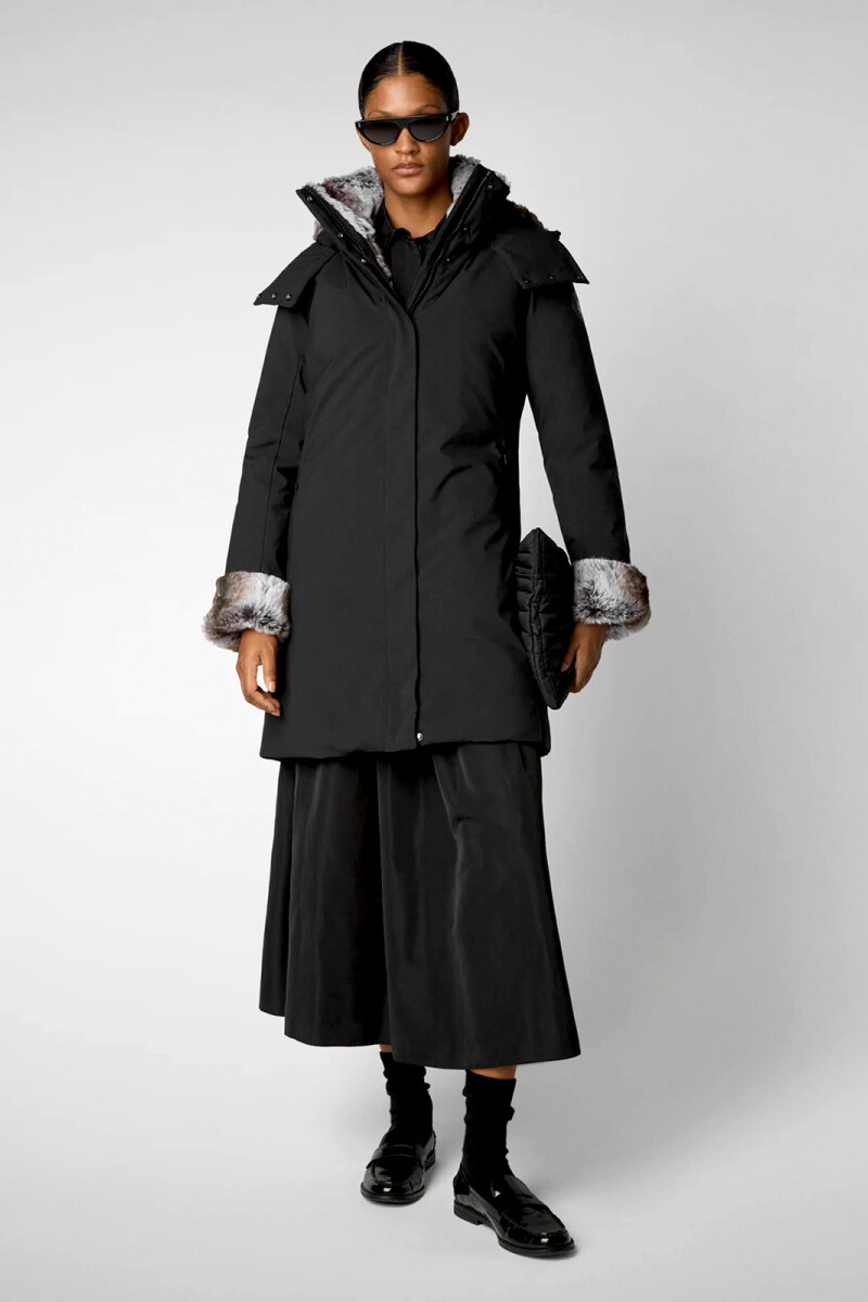 HOODED PARKA SAMANTAH Negro