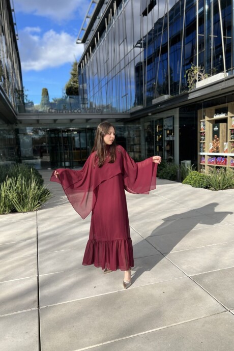 Vestido Matilda Bordeaux