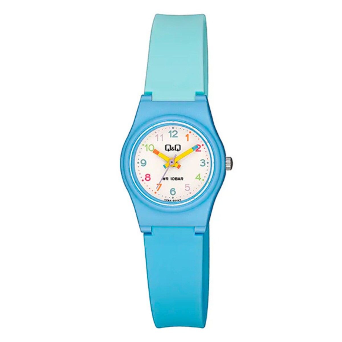 Reloj Q&q Análogo para niños - celeste y azul 