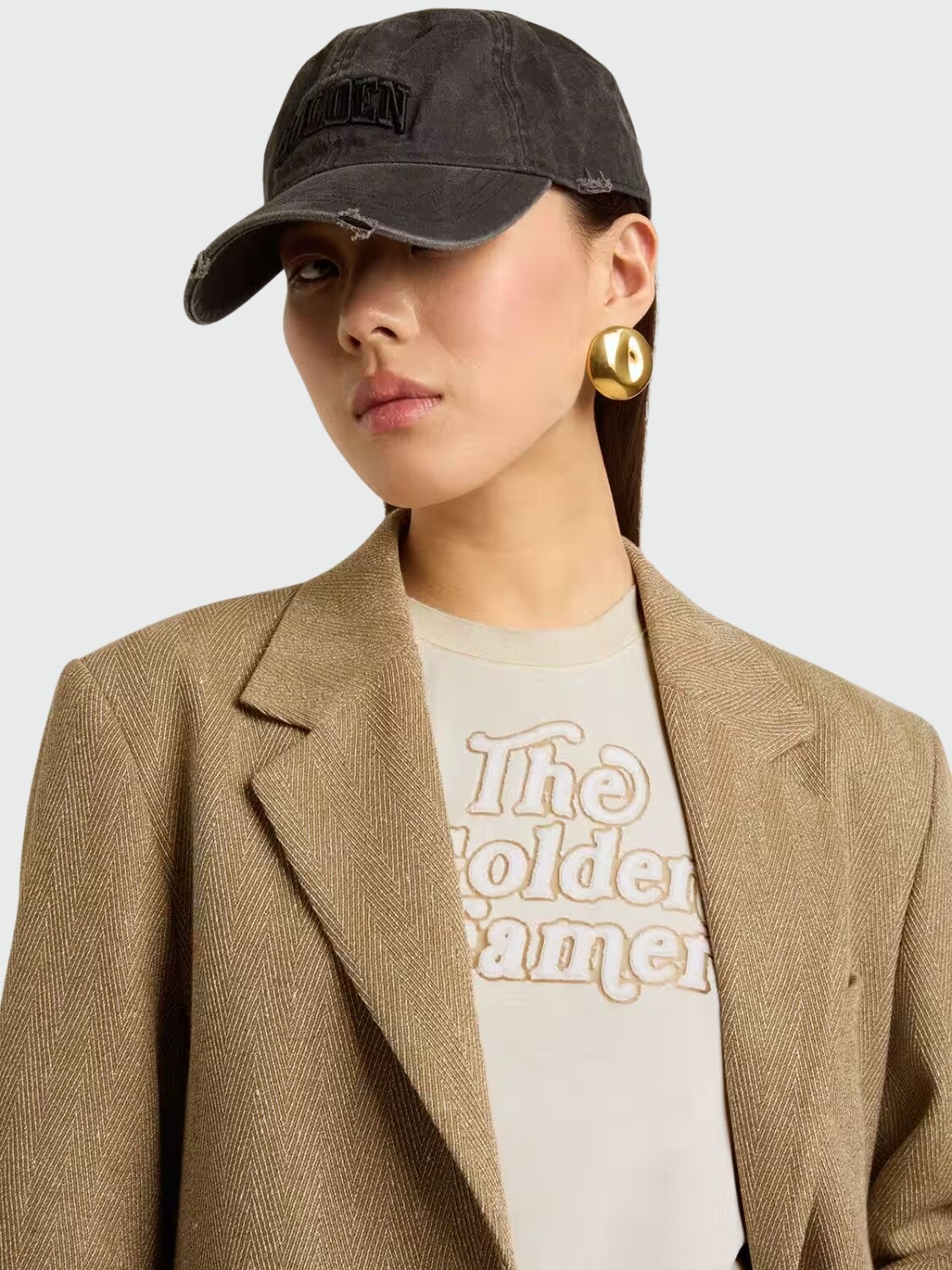 Golden Goose - Remera con estampa al frente Alta Automática