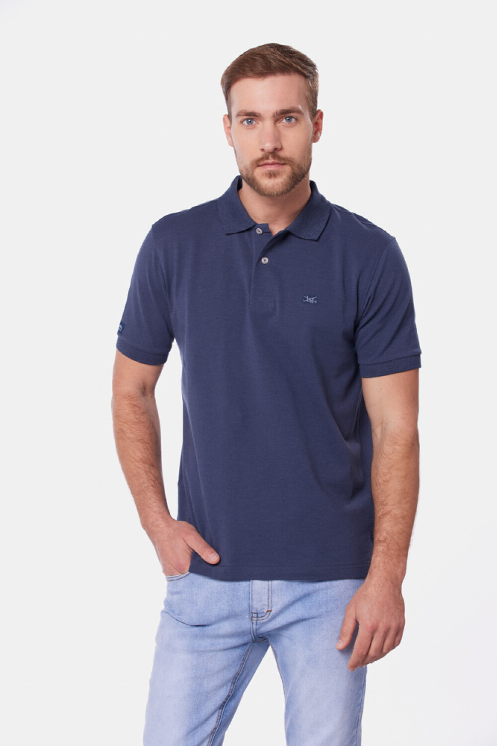REMERA POLO PIQUÉ Azul