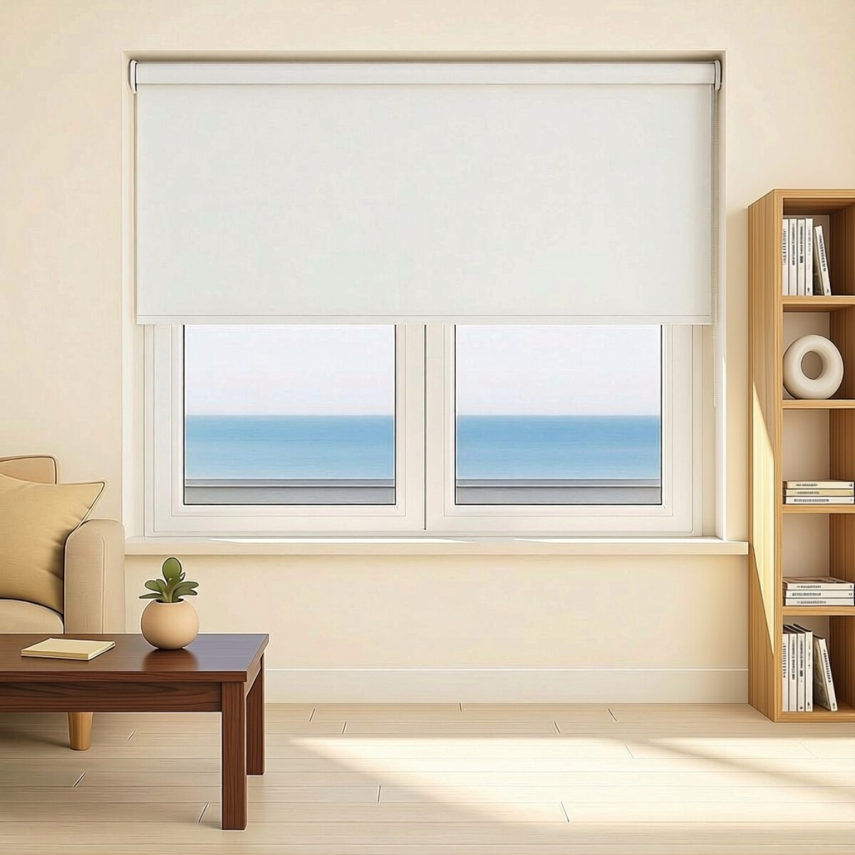 Cortina roller blackout 160 x 200 - BLANCO 