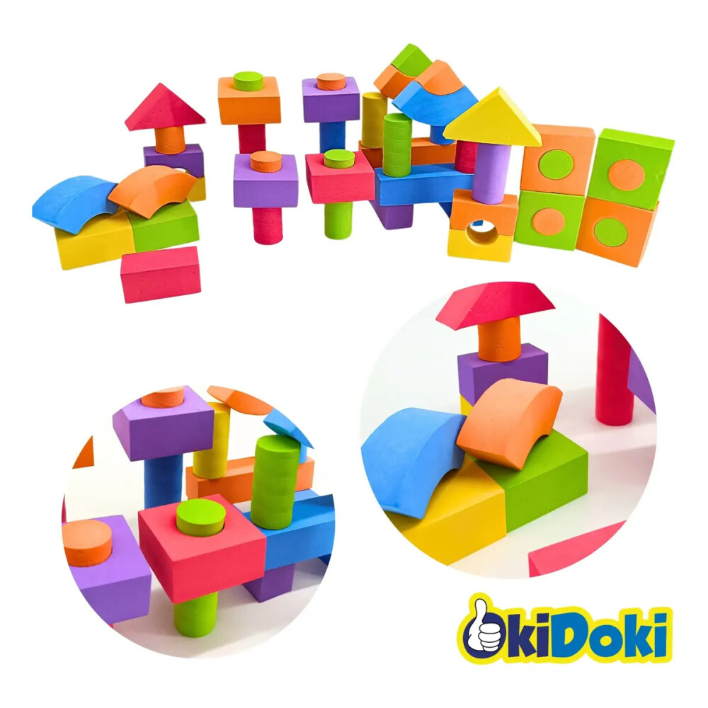 Set de bloques de goma eva multicolor 100 pcs Set de bloques de goma eva multicolor 100 pcs
