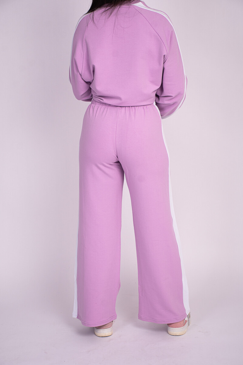 Pantalón Maca con franjas Rosa