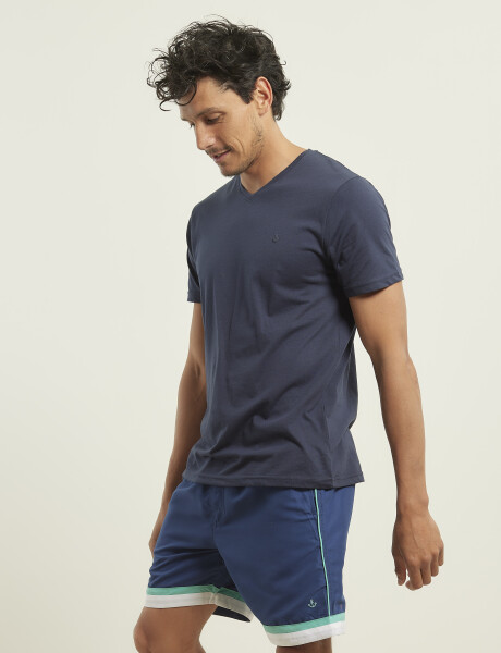 Short Navigator Azul Osc/verde