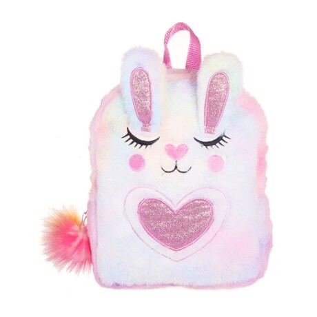 Mochila de Peluche con Diseño de Conejito Rosa