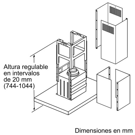 DIB97IM50 Campana de isla Bosch 90cm 001