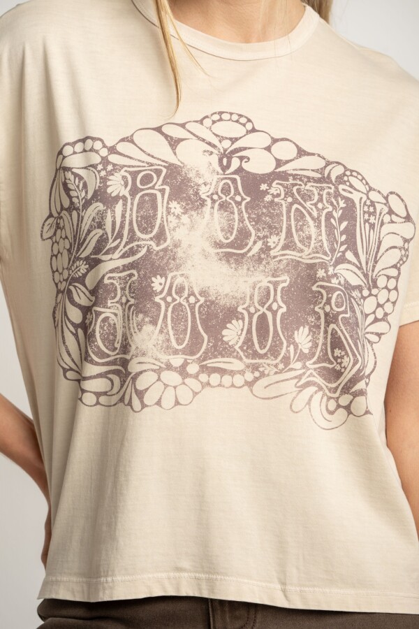 Remera Algodon Lavado Bon Jour Arena