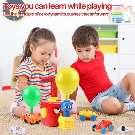 Lanzador de Autos con Globo Power Balloon ROJO