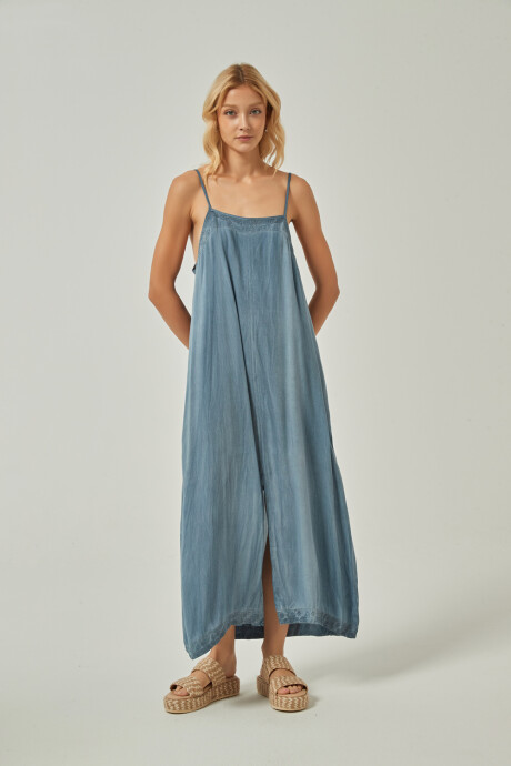 Vestido Aldrin Azul Piedra