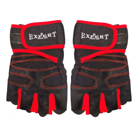 Guantes Pesas Mancuernas Neopreno Cuero Expert Gym Multicolor