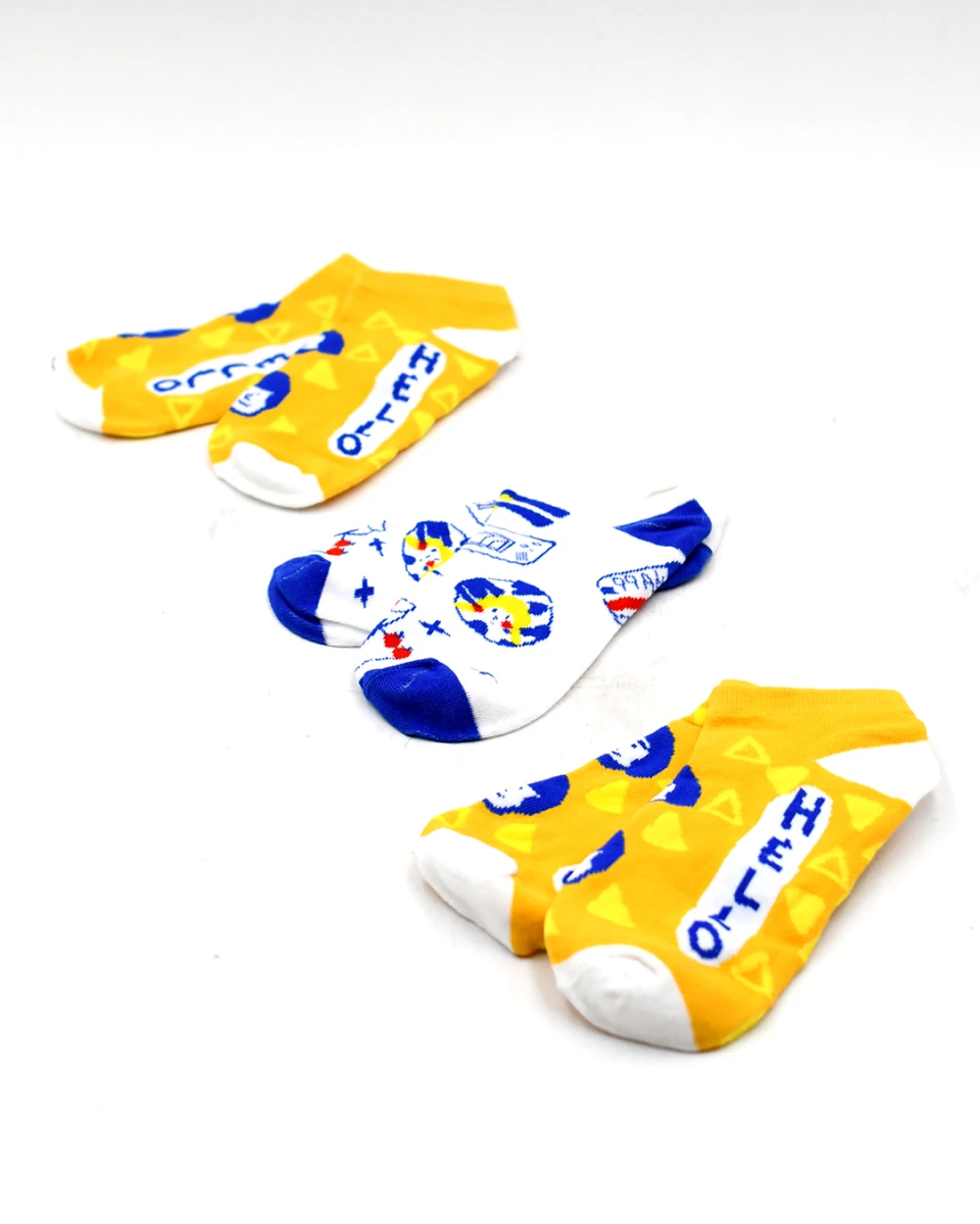 MEDIAS PACK X3 - DORADO 