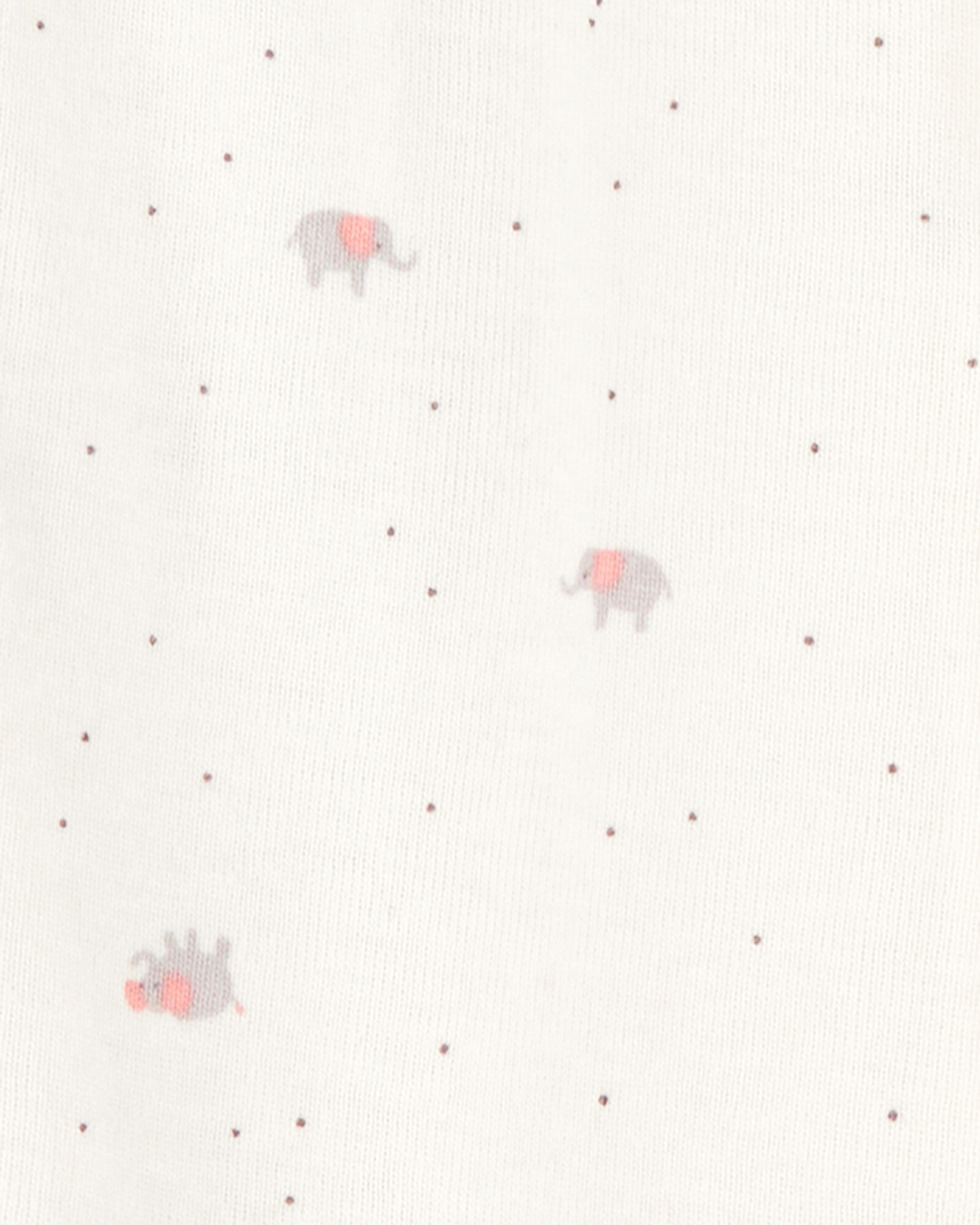 Pack dos pijamas una pieza de algodón, con pie, diseño elefantes Sin color