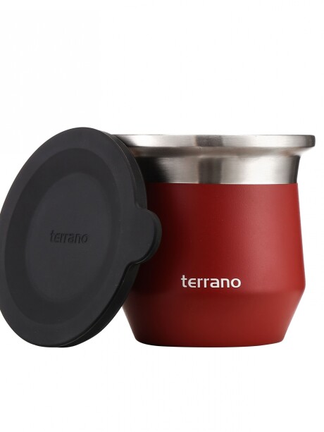 Mate Acero Flap Rojo