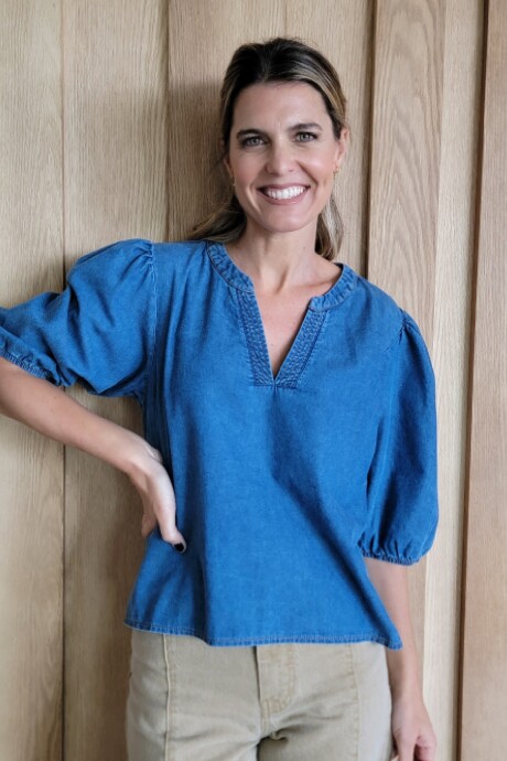 Blusa Margarita Denim Azul