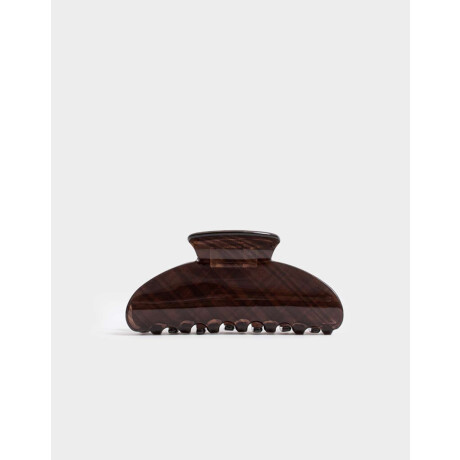 Broche De Resina Marron Chocolate