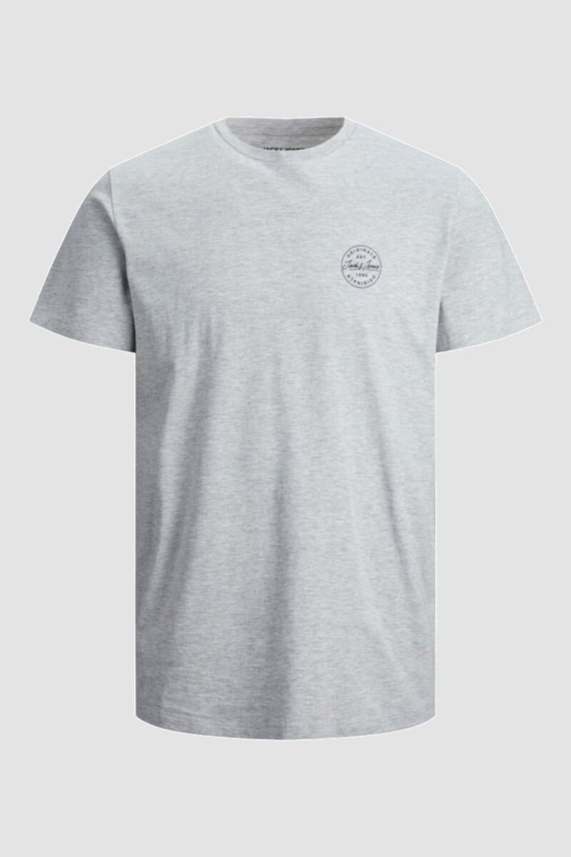 Polera Shark Mini Logo Light Grey Melange