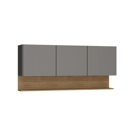 Modulo Aereo Para Cocina Tres Puertas De 150 cms. FREIJO Y GRIS