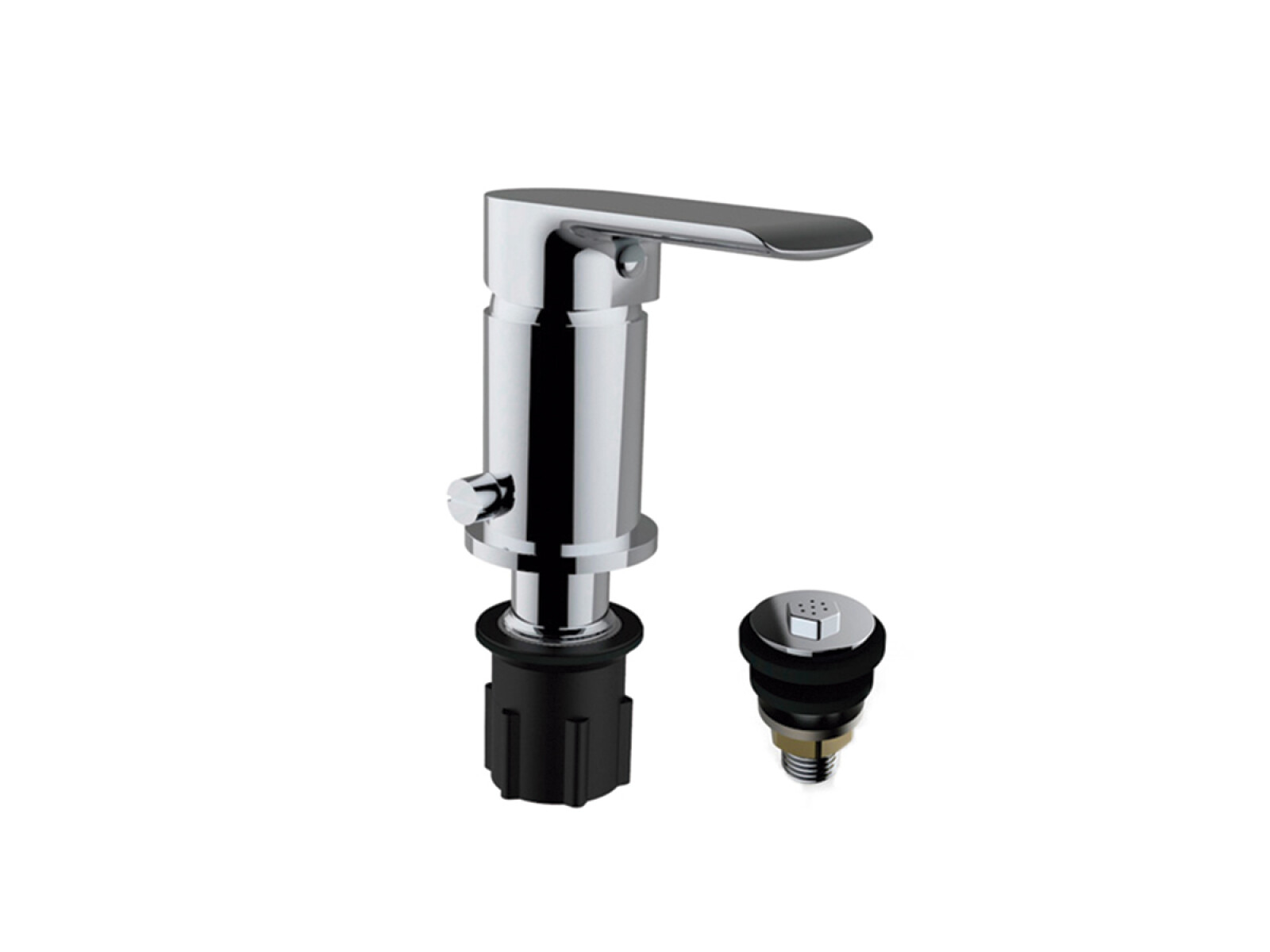 Griferia De Bidet Monocomando Cromo Aqualia 