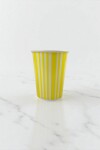 Vaso polipapel 8 oz AMARILLO LINES