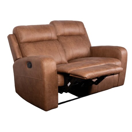 RECLINER MANUAL 2 CUERPOS TELA MARRON HAMILTON CAMEL