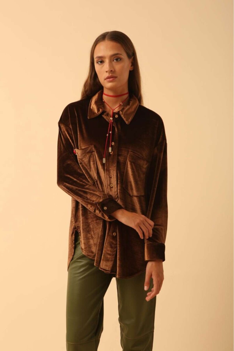 Camisa Bimba Velvet - Cobre 