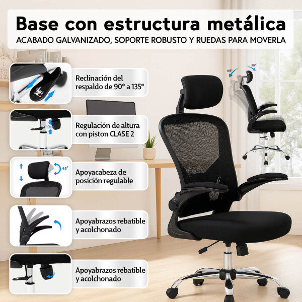 Silla De Escritorio Ergonomica Con Apoya Brazos Ajustables Oficina Ejecutiva Imback Silla De Escritorio Ergonomica Con Apoya Brazos Ajustables Oficina Ejecutiva Imback