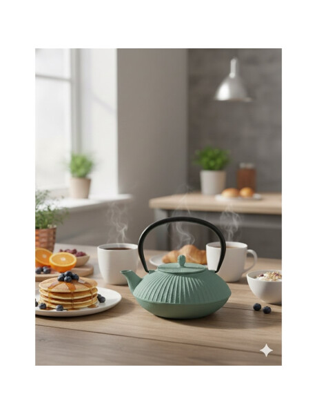 TETERA DE HIERRO FUNDIDO 800ML VERDE TETERA DE HIERRO FUNDIDO 800ML VERDE