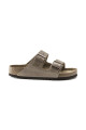 Sandalia Arizona Soft Footbed Oiled Leather - Estrecho Tabaco